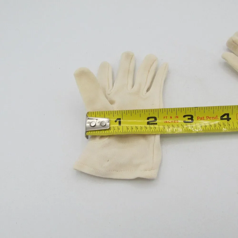 Vintage Toddler Girls White Dress Gloves Slip On Size 1 Ages 1-2 - Dolls